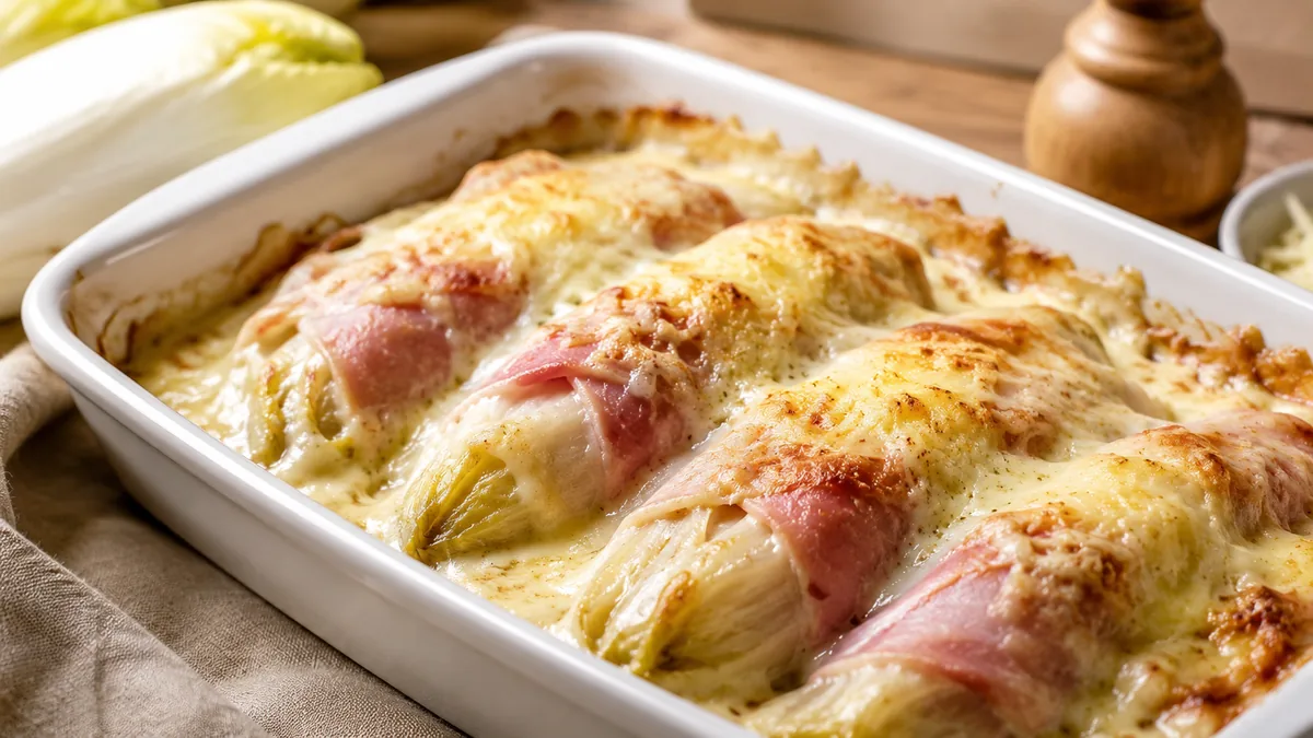 Comparatif cuisson endives crues ou précuites au four