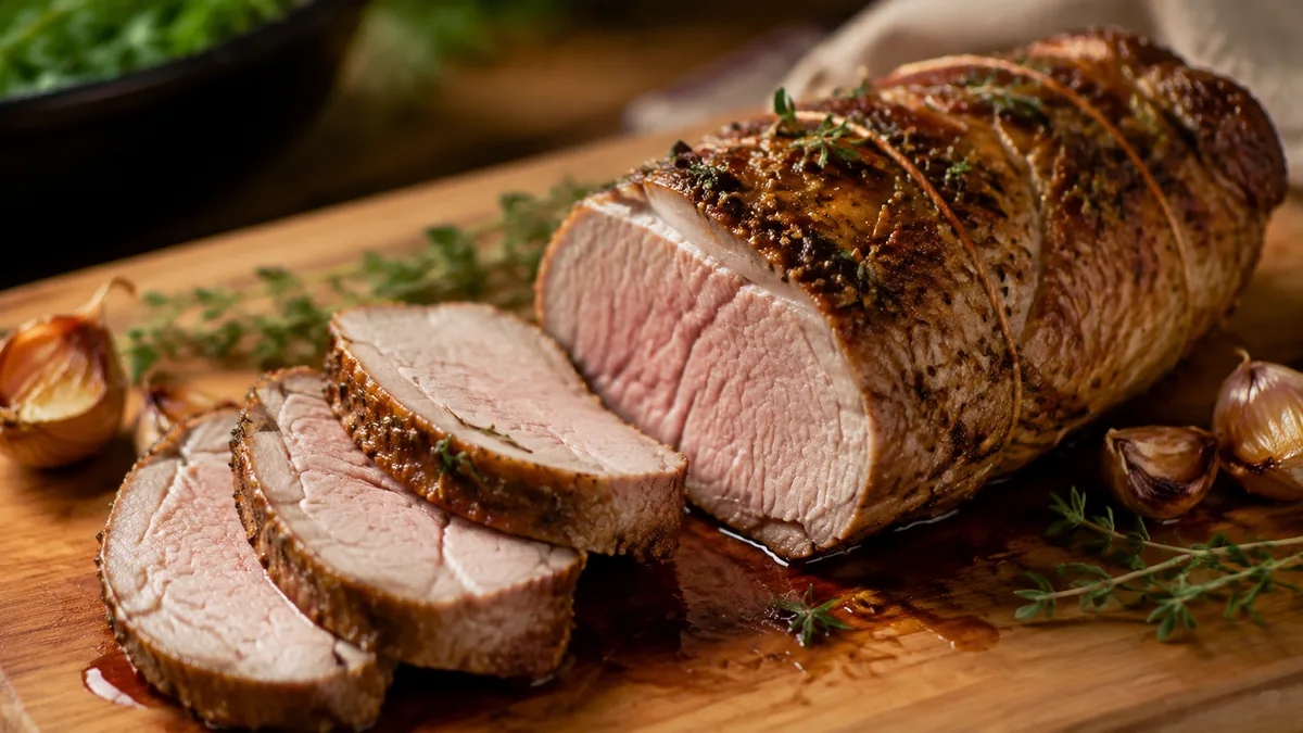 Étapes de cuisson lente du filet mignon avec sonde