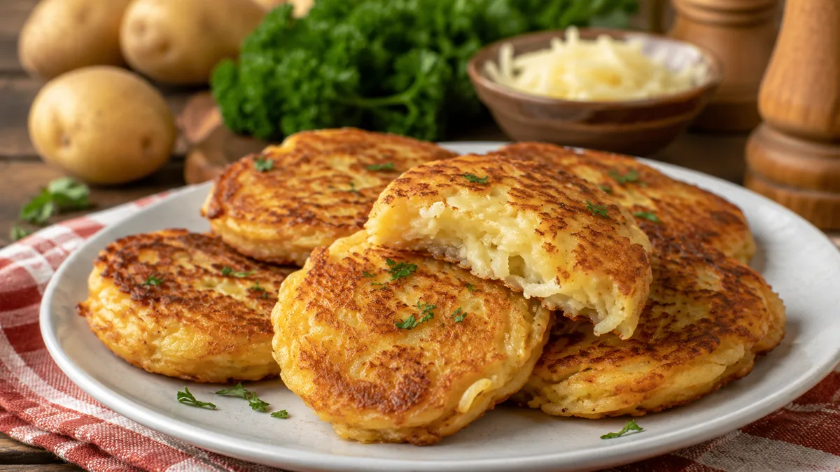 Galettes de pommes de terre alsaciennes dorées et croustillantes
