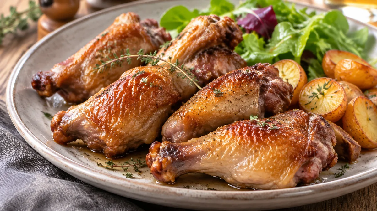 Comparatif visuel manchon de canard cru et confit