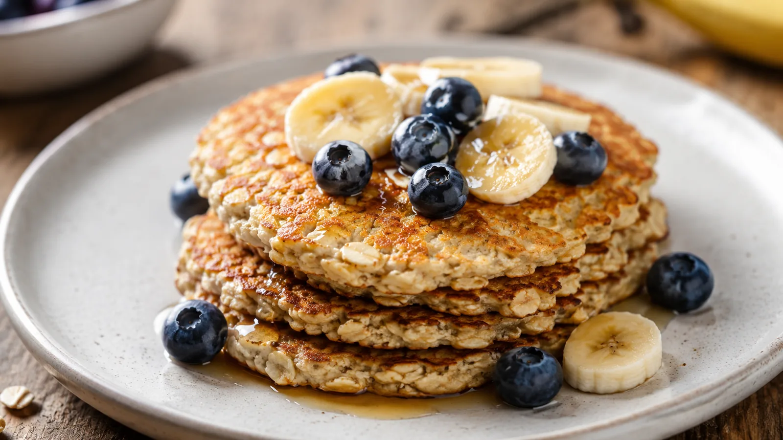 Recette galette flocon d'avoine petit déjeuner (sucrée ou salée)