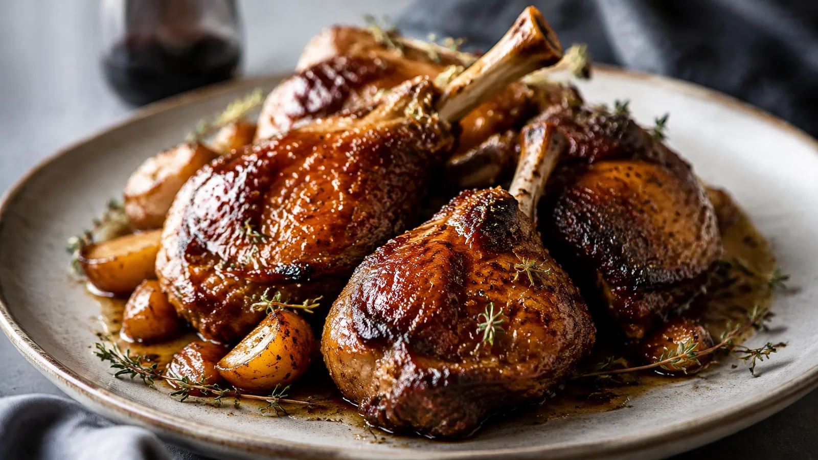 Recette pour manchons de canard : cuisson fondante