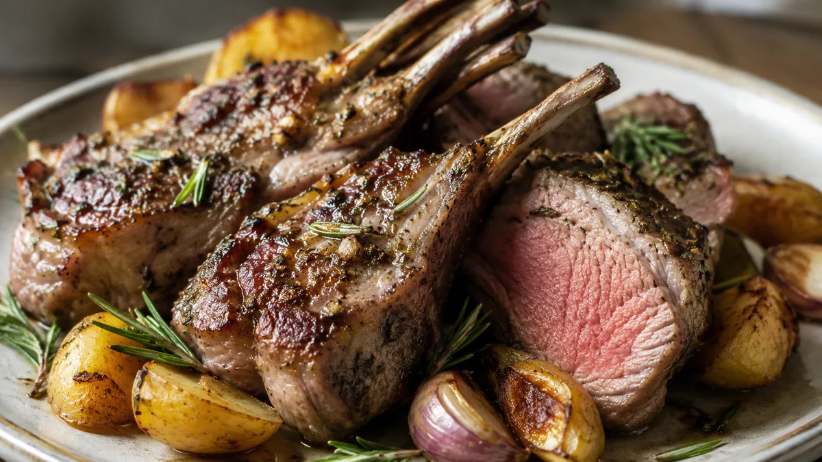 Tableau visuel des temps de cuisson des côtelettes d'agneau