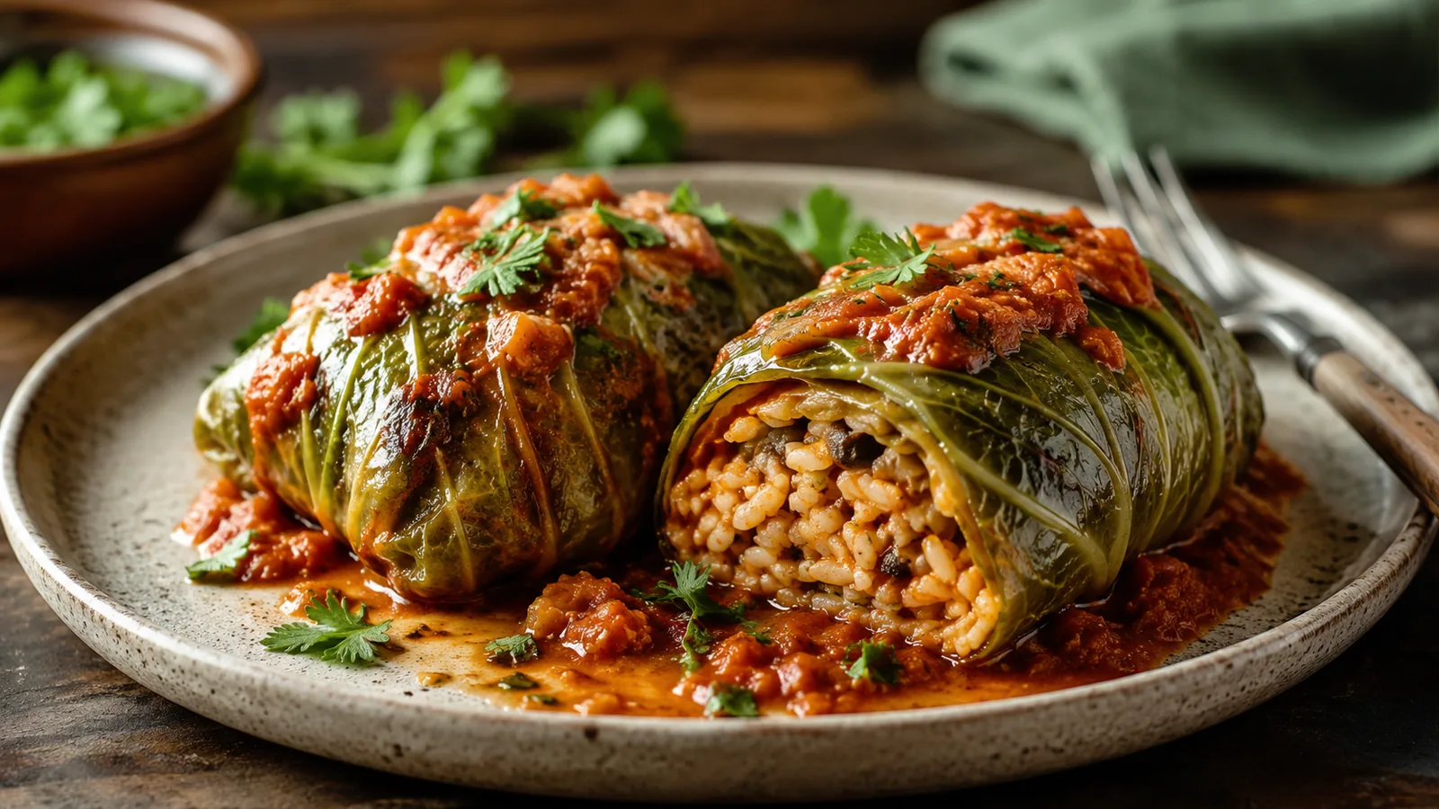 Chou farci vegetarien : la recette moelleuse au four
