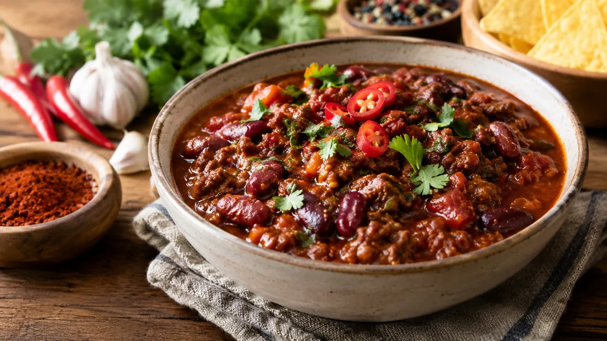 Rôle des épices essentielles du chili con carne