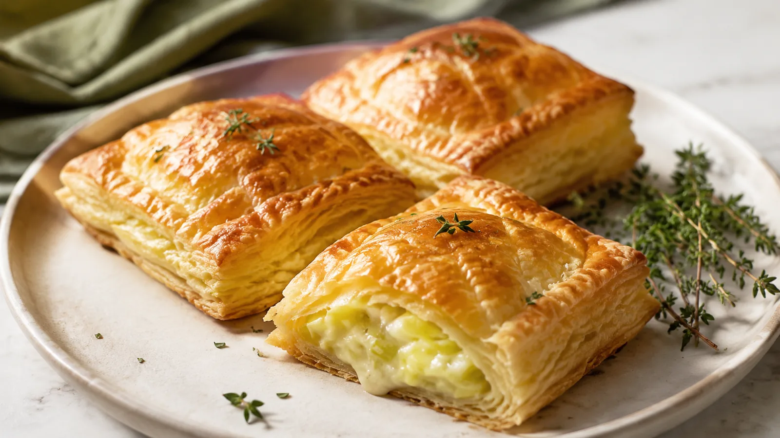 Feuilletés aux poireaux : la recette facile