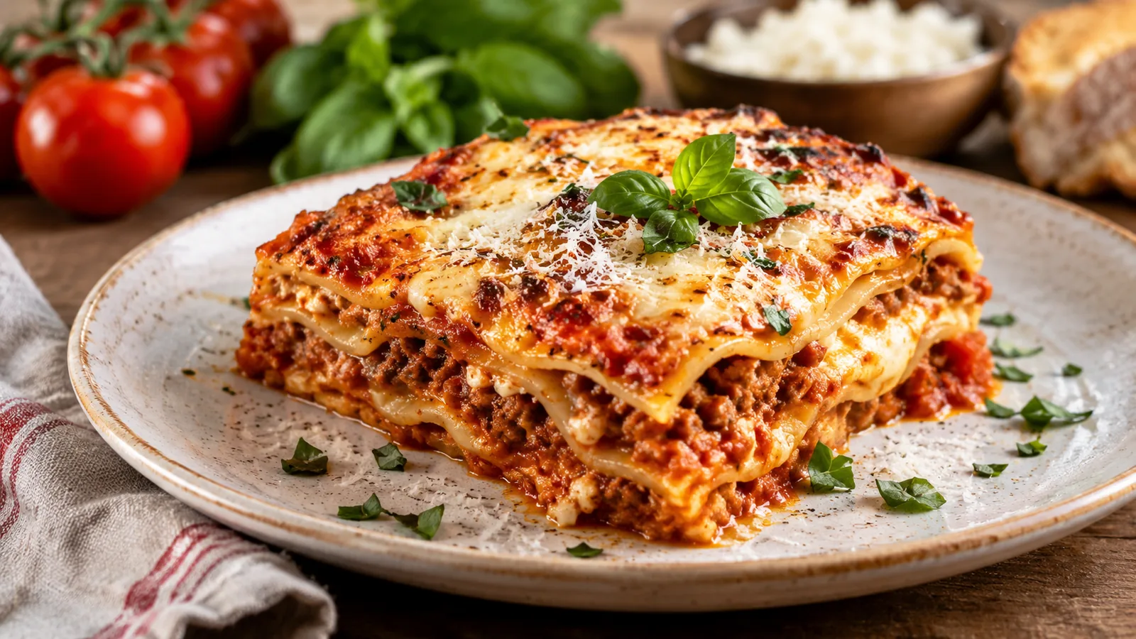 Recette des lasagnes italiennes à la bolognaise
