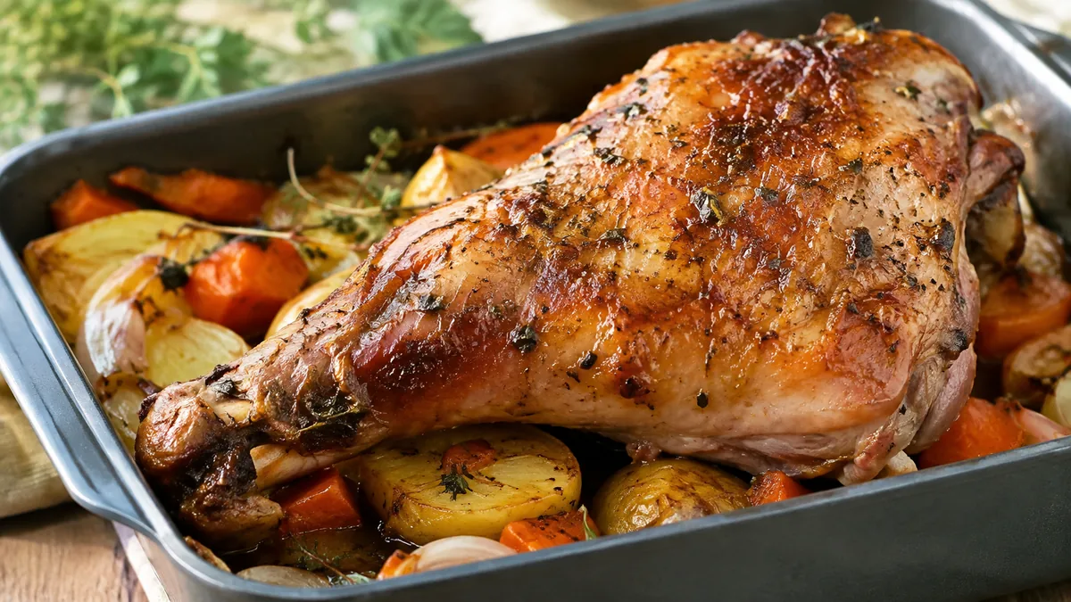 Temps de cuisson et température d'une cuisse de dinde