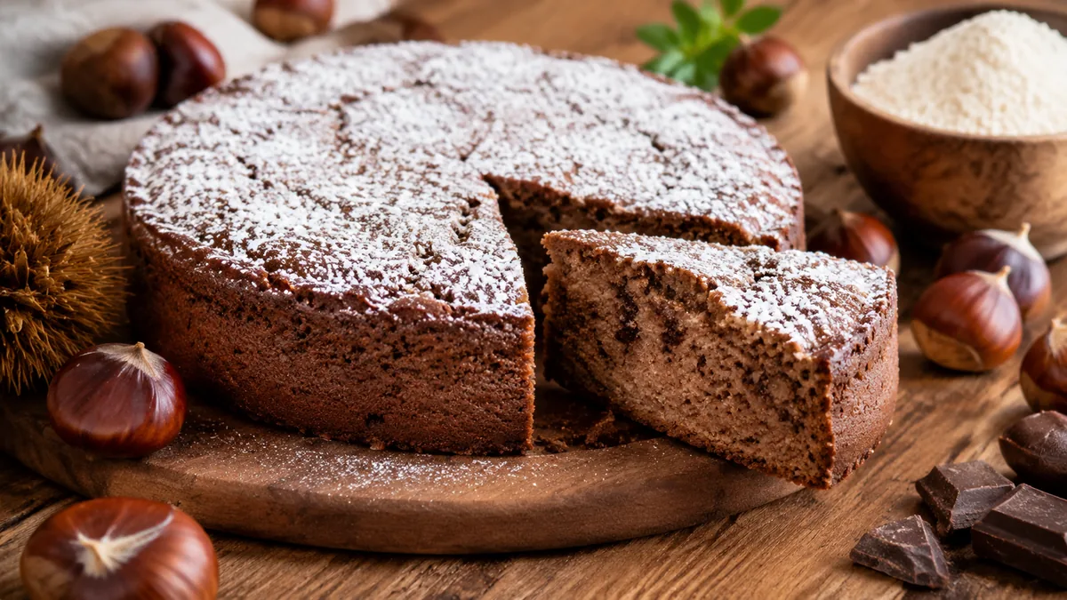Quatre variantes de gâteau à la farine de châtaigne